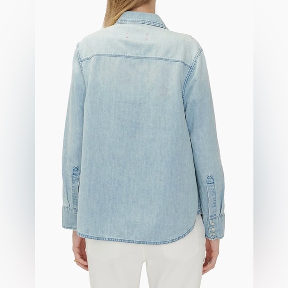 Hatch Light Blue Denim Button Down Shirt - Picture 2 of 6